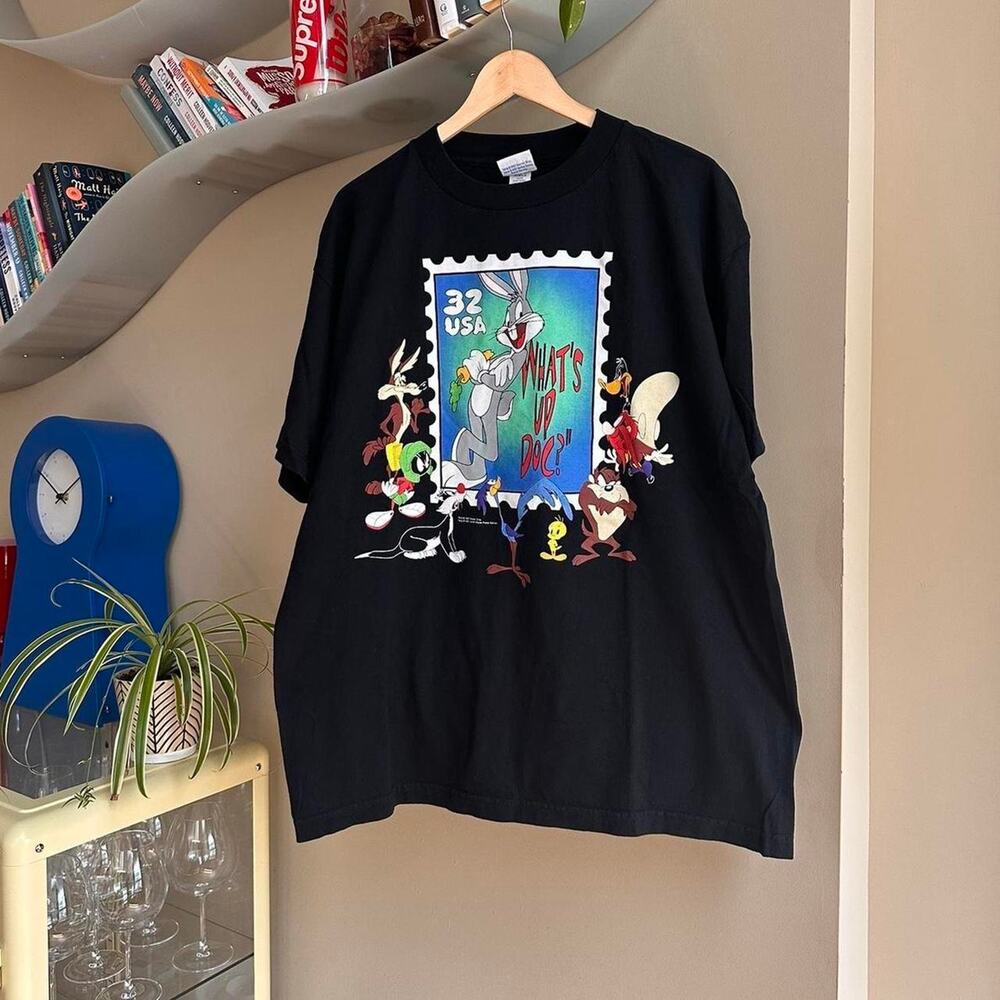 Vintage 1997 Looney Tunes Stamp Shirt